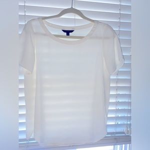 Banana Republic XSP Sheer White Blouse